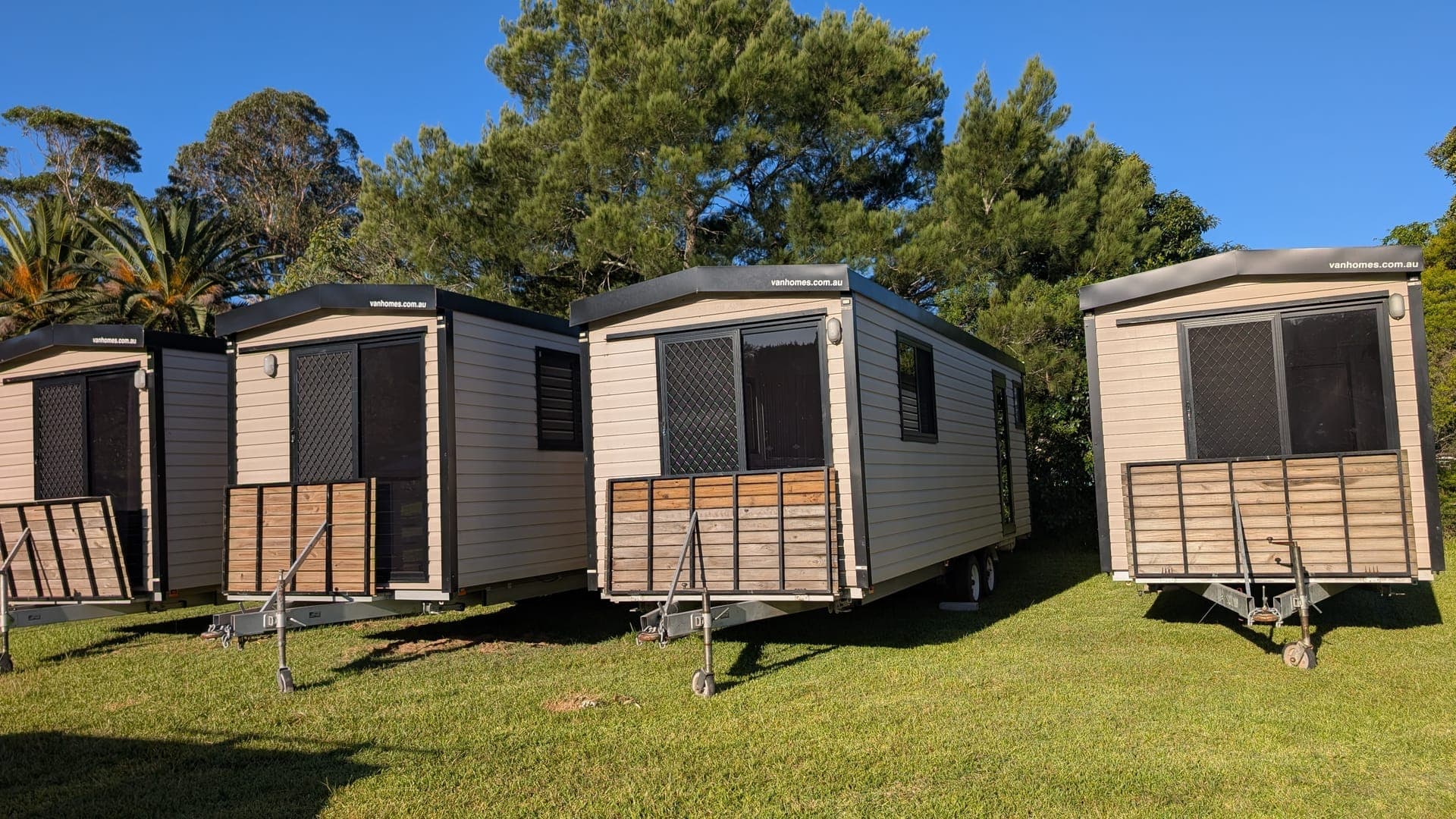 Portable home delivered and set up on acreage